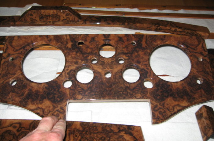 Disassembled dashboard Jaguar XK120